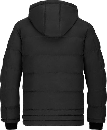 Men'S Puffer Jacket Waterproof Winter Coat