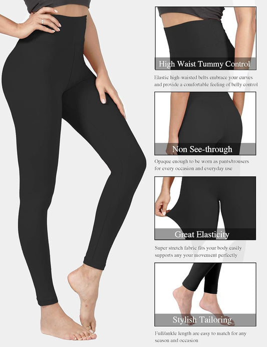 High Waisted Leggings for Women Soft Stretchy