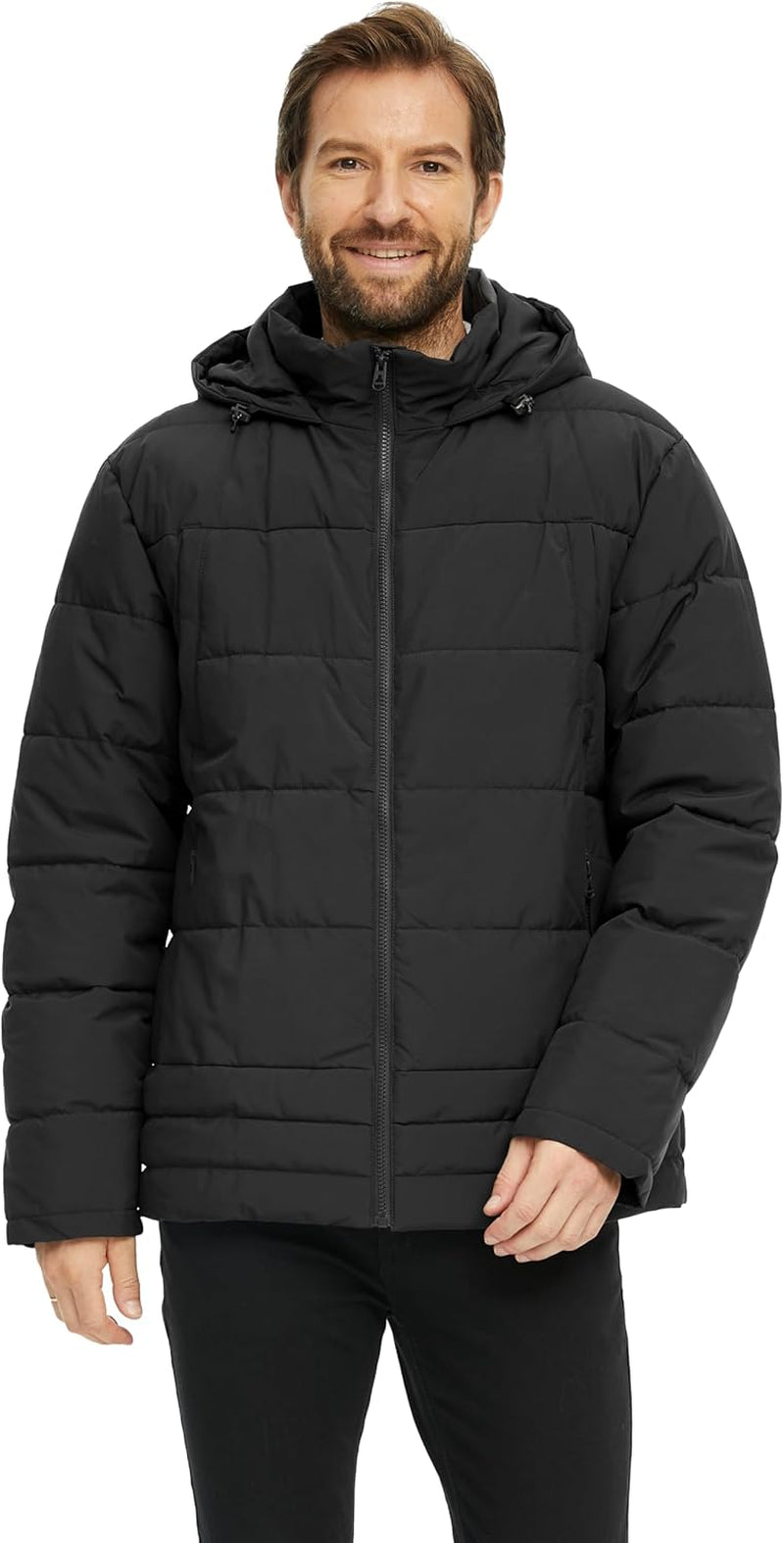 Men'S Puffer Jacket Waterproof Winter Coat