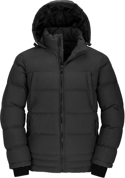 Men'S Puffer Jacket Waterproof Winter Coat