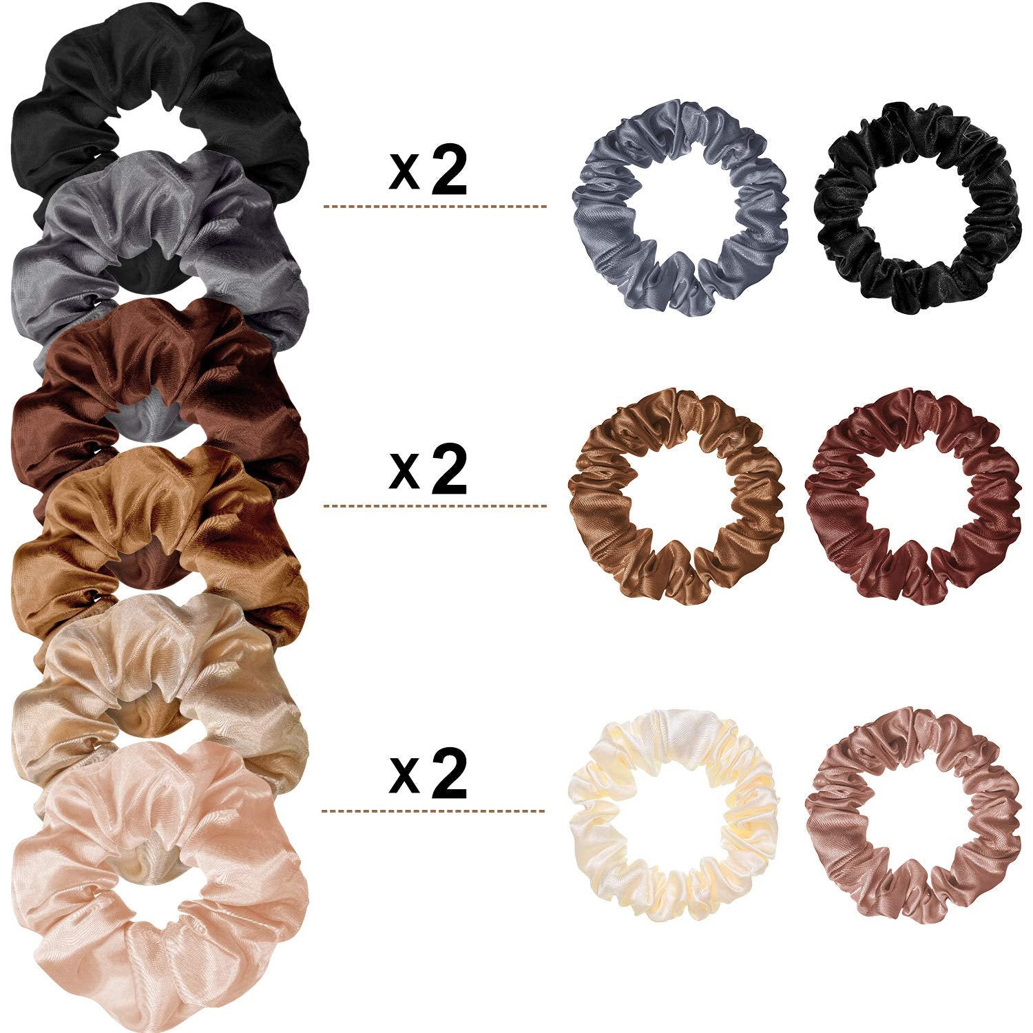 24 Pieces Scrunchies for Women Girls