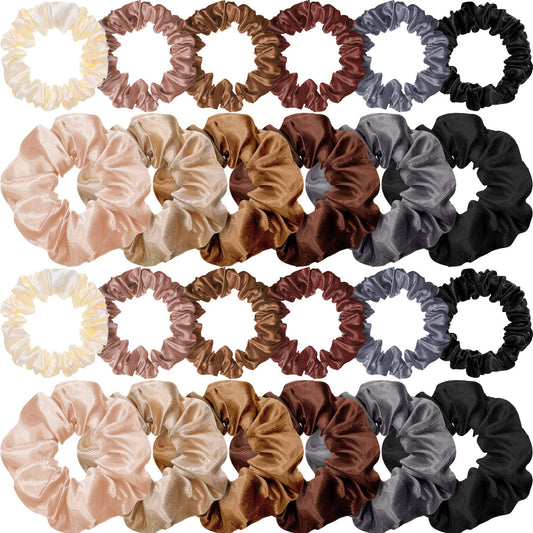 24 Pieces Scrunchies for Women Girls