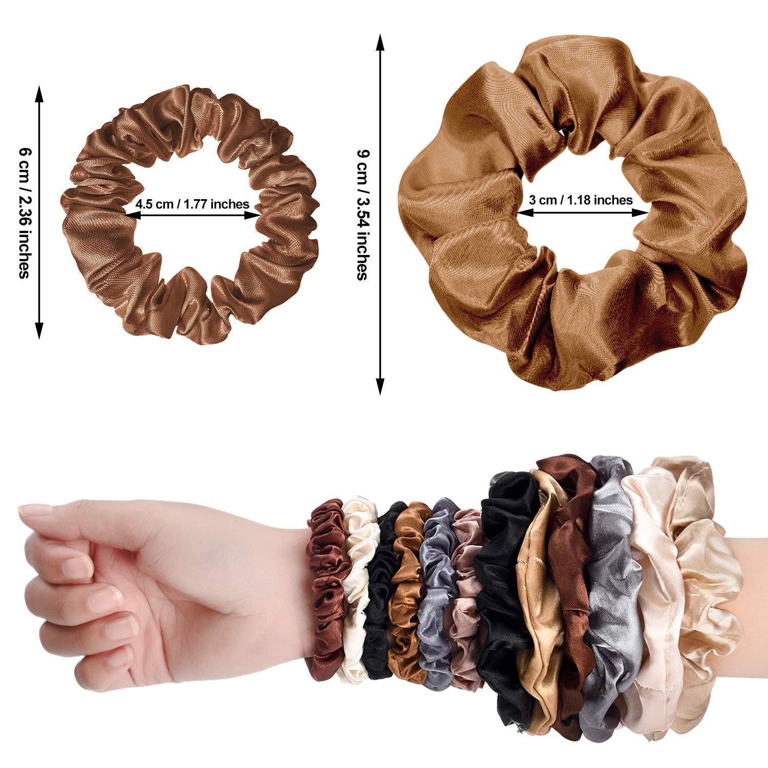 24 Pieces Scrunchies for Women Girls